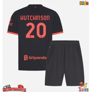 AC Milan Omari Hutchinson #20 Replica Third Stadium Kit for Kids 2026-27 Short Sleeve (+ pants)